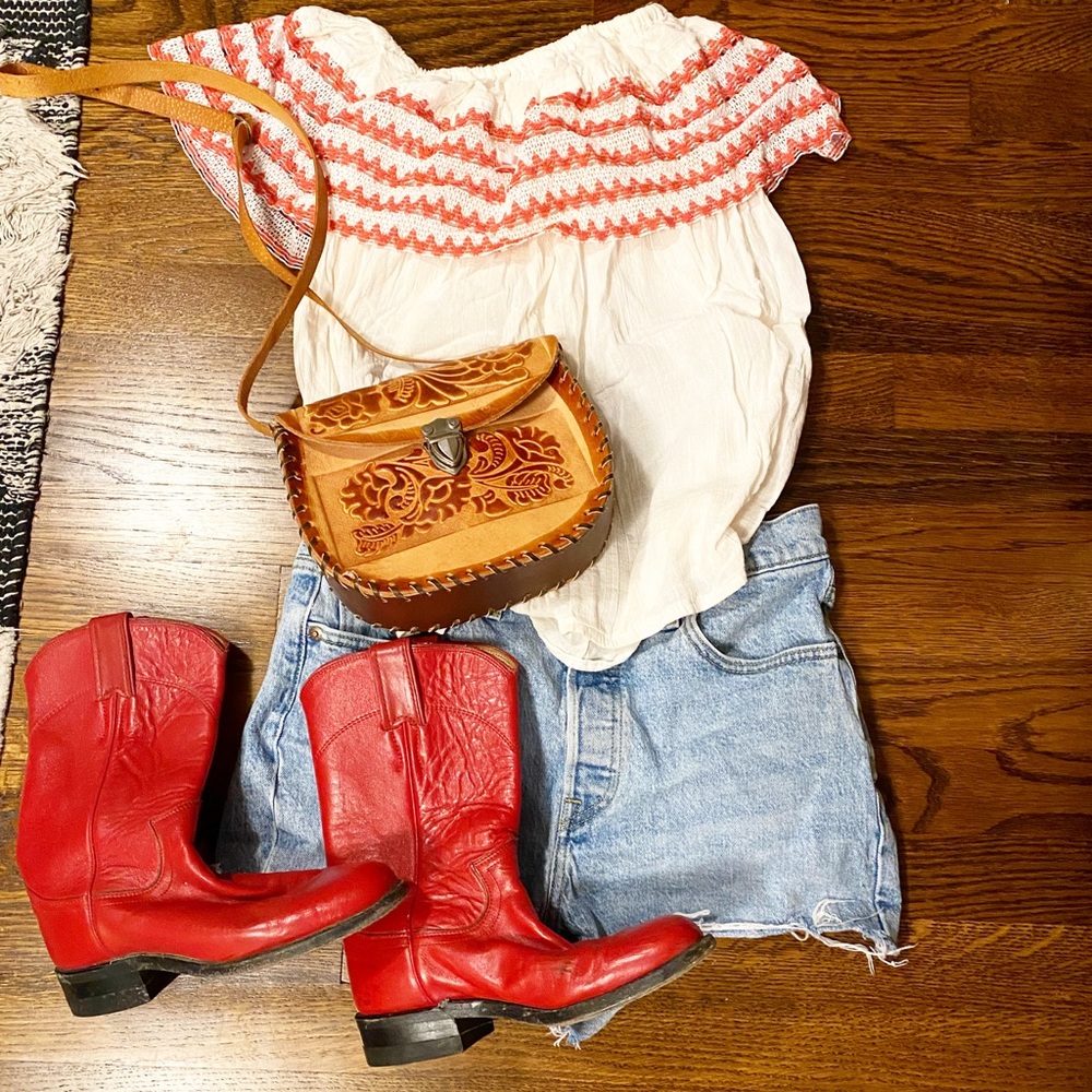 Vintage gauze Mexican shirt